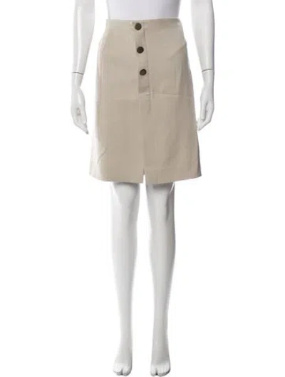 Pre-owned Lanvin Mini Skirt In Neutrals
