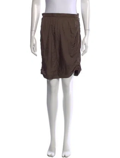 Pre-owned Lanvin Mini Skirt W/ Tags In Neutral