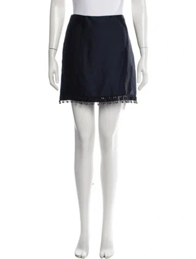 Pre-owned Lanvin Mini Skirt In White