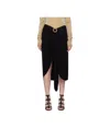 Lanvin Black Mélodie Wrap Midi Skirt In Black
