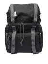 LANVIN BLACK CURB BACKPACK COULISSE AND BUCKLE