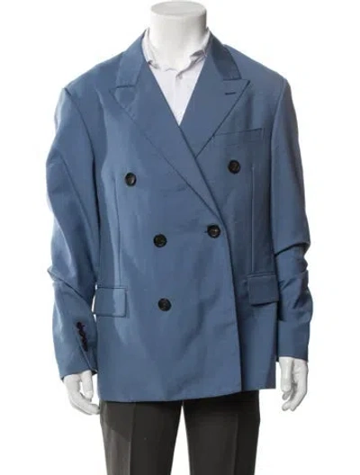 Pre-owned Lanvin Mohair Jacket In Blue