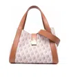 Lanvin Mother And Child Graphic-print Tote Bag In Pink