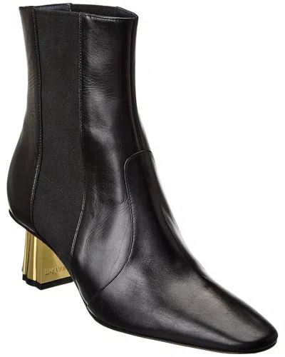 Lanvin Mother And Child Leather Bootie In Black