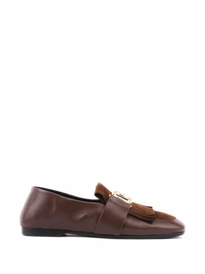 Lanvin Mother & Daughter Fringed Loafers In Animal Print