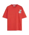 Lanvin Motif-print Short-sleeve T-shirt In Red