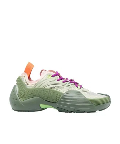 LANVIN LANVIN MESH FLASH-X LACE-UP SNEAKERS