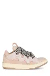 Lanvin Curb Sneakers With Padded Tongue And Rubber Sole In Pink