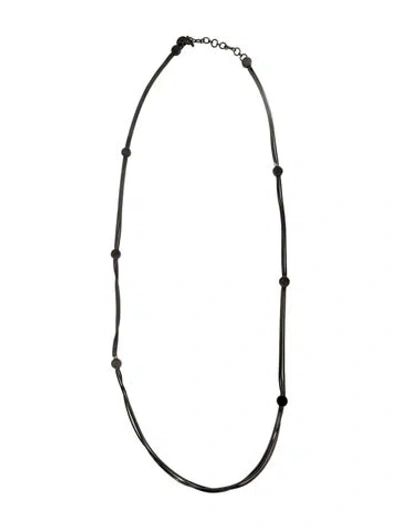 Pre-owned Lanvin Multistrand Station Necklace, 62"