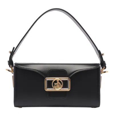 Lanvin Nano Pencil Box Bag In Black