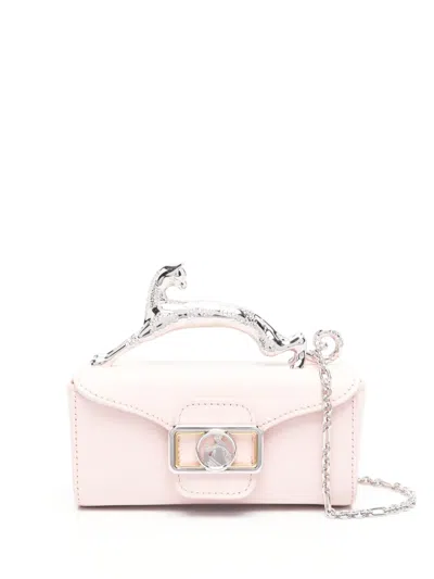 Lanvin Nano Pencil Cat Cross Body Bag In Pink