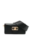 Lanvin Rectangular Smooth Nano Shoulder Bag In Black