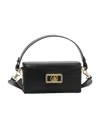 Lanvin Rectangular Smooth Nano Shoulder Bag In Black