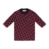 Lanvin Navy 3d Jl Knit Ss T-shirt In Multi