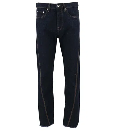 Lanvin Navy Blue Mid Rise Jeans