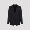 Lanvin Wool Button-fastening Blazer Dart Detailing In Navy Blue