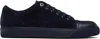 Lanvin Ddb1 Navy Black Leather Sneakers In Multi