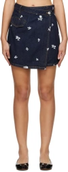 Lanvin All-over Embroidery Skirt Skirts Blue In 29 Navy Blue