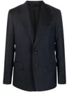 Lanvin Single-breasted Wool Blazer In Blue