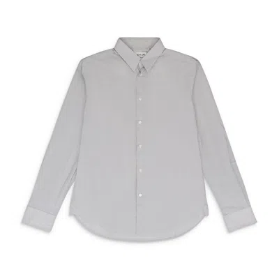 Lanvin Navy/white Slim Fit Visible Button-down Shirt In Blue