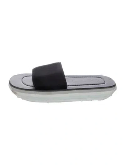 Pre-owned Lanvin Neoprene Slides In Multi