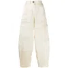 Lanvin Pants In Beige Silk In Neutral