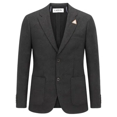 Pre-owned Lanvin New  Blazer Men Jacket Size Small In Black