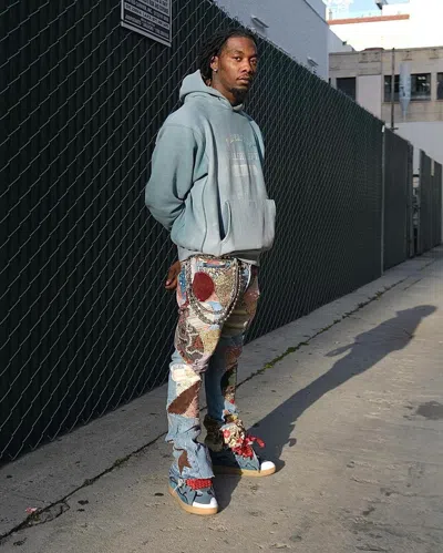 Pre-owned Lanvin New  Curb Sneaker In Blue