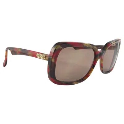 Pre-owned Lanvin New Rare Vintage  Concorde Marbled Multicolor 1980 Sunglasses In Brown