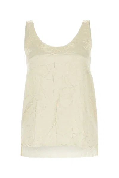 Lanvin ? No Brand-ivory Viscose Top In White