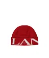 Lanvin Woman Hat Red Size Onesize Wool In Red