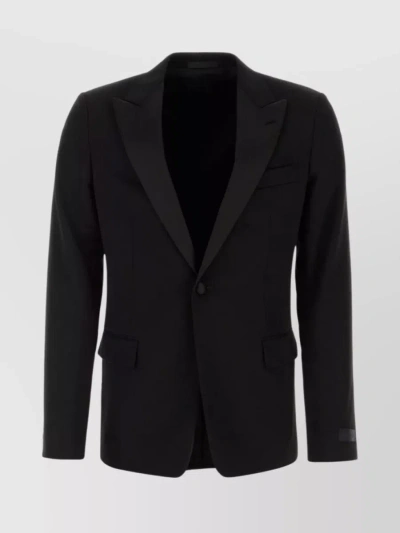 LANVIN NOTCH LAPEL WOOL BLAZER