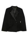 Lanvin Notched-lapel Blazer In Black