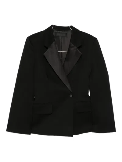 Lanvin Notched-lapel Blazer In Black
