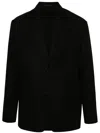 Lanvin Notched-lapels Single-breasted Blazer In Black