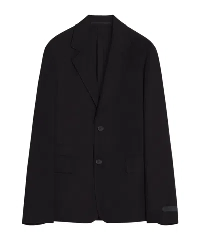 Lanvin Notched-lapels Single-breasted Blazer In Black