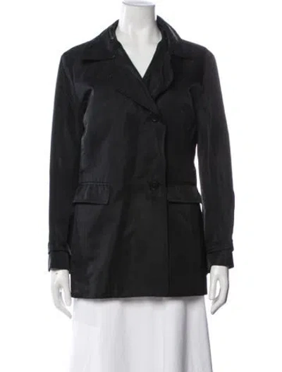 Pre-owned Lanvin Nylon Blazer In Black