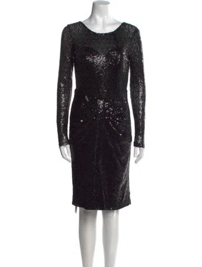 Pre-owned Lanvin Nylon Knee-length Dress In Black