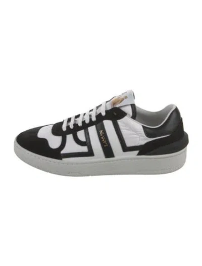 Pre-owned Lanvin Nylon Printed Sneakers In Neutrals
