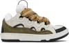 Lanvin Curb Leather Sneakers In Multi