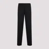 Lanvin Wool Cigarette Leg Trousers Pockets In Black