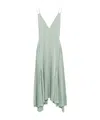 Lanvin Open-back Midi Dress In Gray