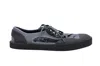 Lanvin Open Low-top Sneakers In Grey Canvas In Grey