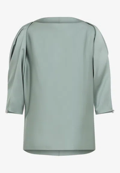 LANVIN OPEN SLEEVE BLOUSE