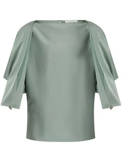 Lanvin Open-sleeve Top