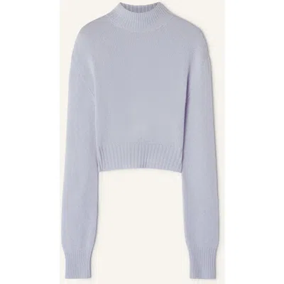 Lanvin Open-back Sweater In Cashmere In Blue