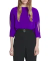 Lanvin Openwork Sleeves Silk Top