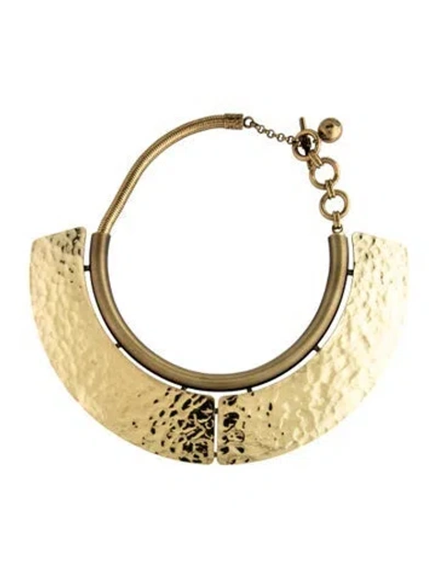 Pre-owned Lanvin Oracle Collar Necklace, 15" In Multicolor
