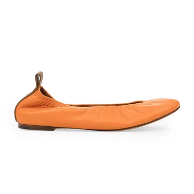 Lanvin Orange Ballerina Flats