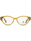 Lanvin Brille Mit Ovalem Gestell In Gelb